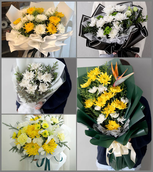 福建福州长乐市梅花镇白事花束代送